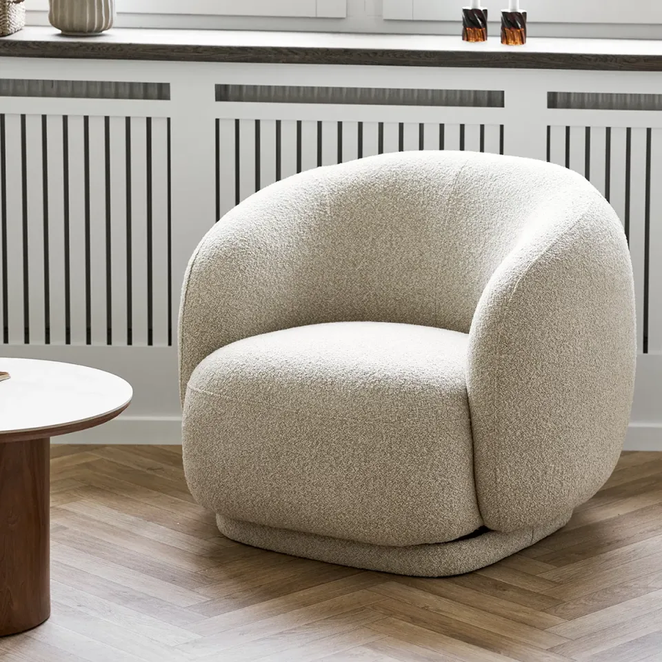 Artichok Haylie draaibare fauteuil zand, foto 2