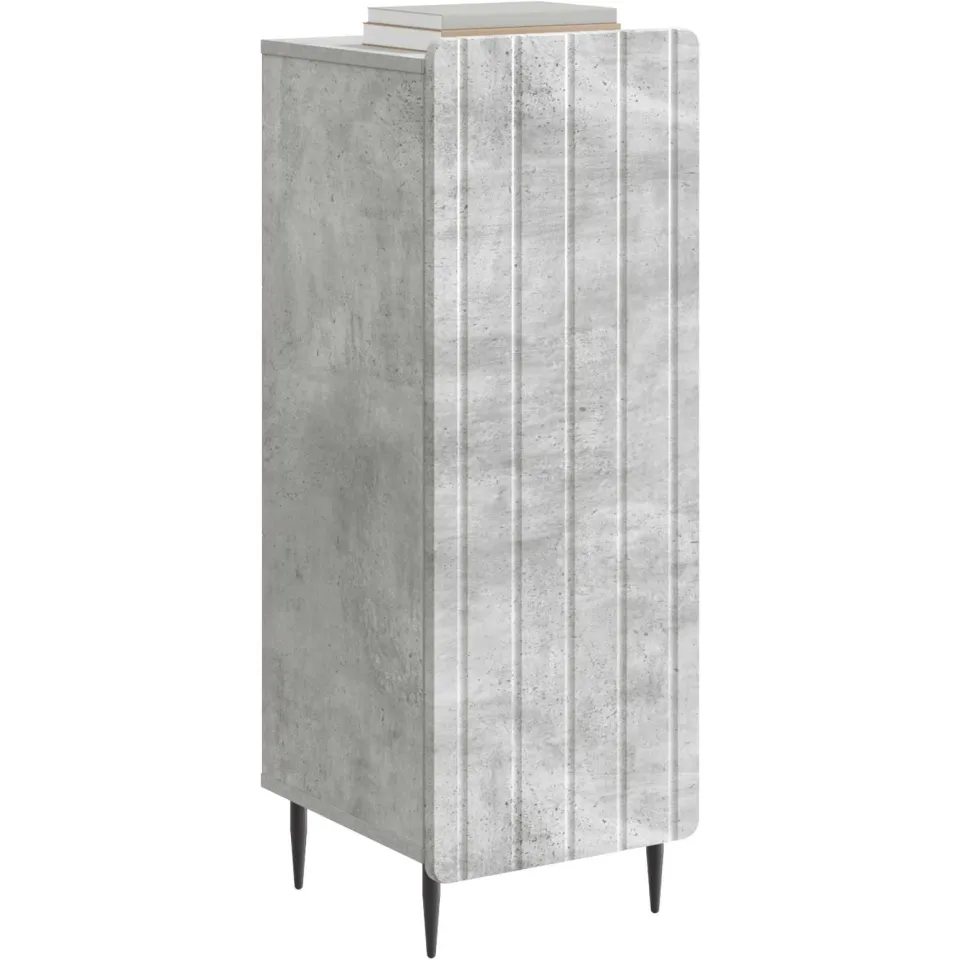 vidaXL Dressoir Betongrijs 34,5 x 33 x 92 cm Bewerkt hout