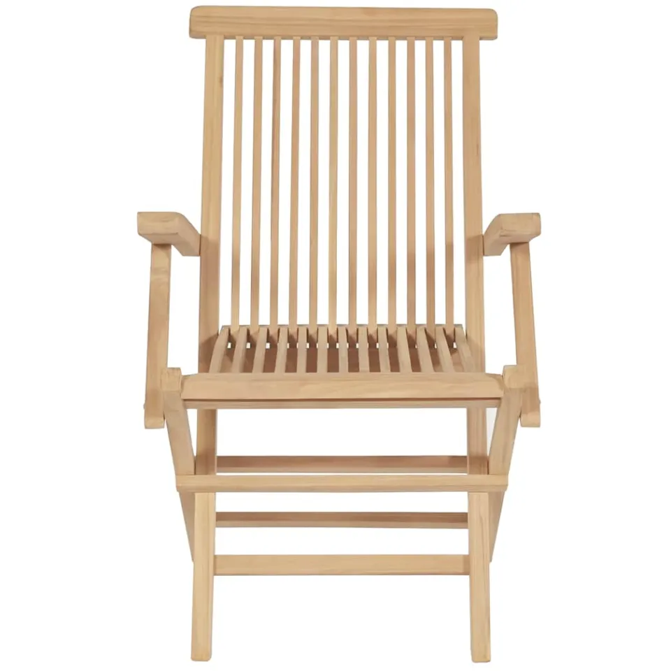 vidaXL 9-delige Tuinset 180-280x100x75 cm massief teakhout Bruin