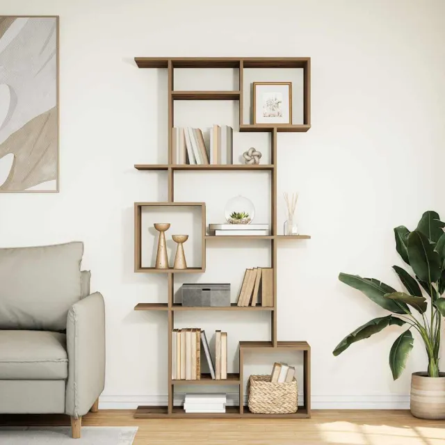 vidaXL Boekenkast 92x29x188 cm bewerkt hout artisanaal eikenkleur, foto 2