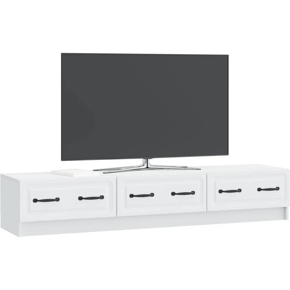 vidaXL TV-kast met lade Wit 147 x 34,5 x 27 cm Bewerkt hout