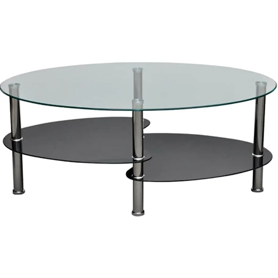 vidaXL Salontafel met exclusief ontwerp zwart
