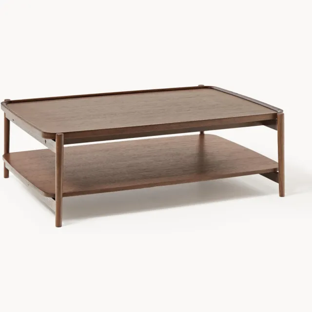 Westwing Collection Houten salontafel Libby bruin