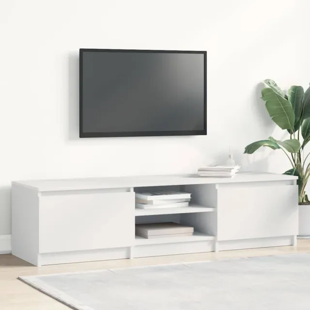 vidaXL Tv-meubel 140x40x35,5 cm bewerkt hout wit, foto 2