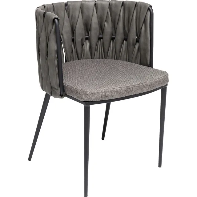 Kare Design Kare Eetkamerstoel Cheerio incl. Cushion Grijs/Zwart