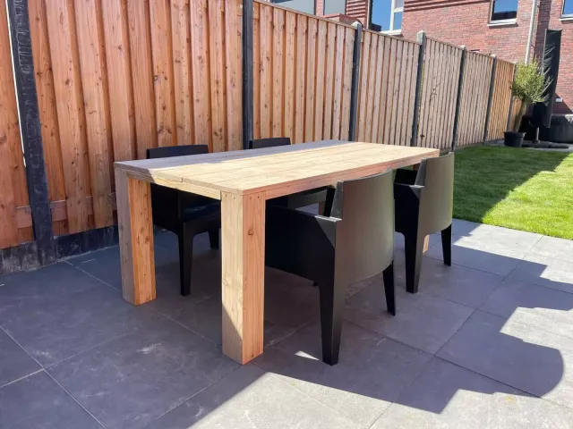 Tuintafel Jaro douglashout met blokpoten