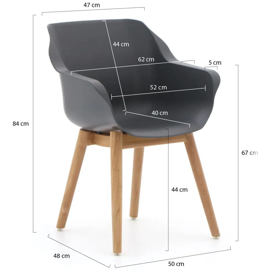 Hartman tuinmeubelen Hartman Sophie/ROUGH-X 170cm dining tuinset 9-delig bruin, foto 3