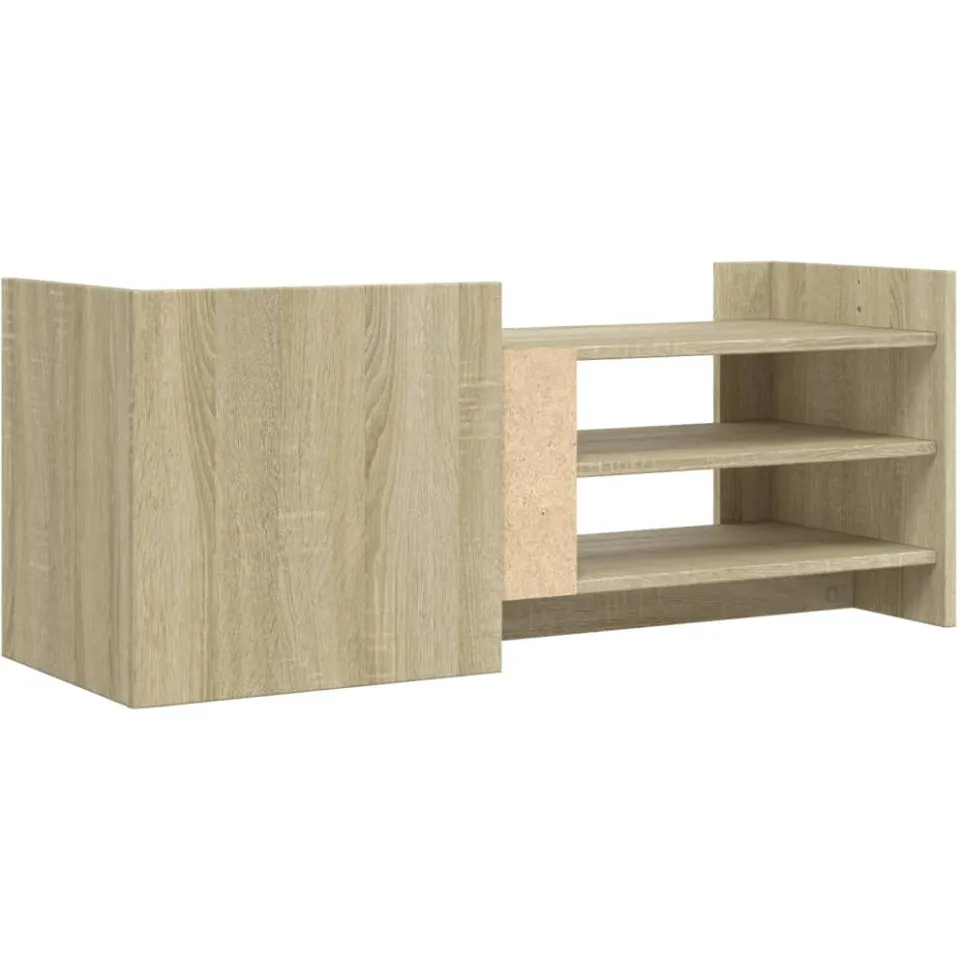vidaXL Tv-meubel 100x35x40 cm bewerkt hout sonoma eikenkleurig, foto 4