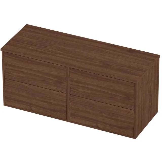 Proline Deck Badmeubelset Voor Grepen Symmetrisch Kader 120x46x54 cm Indian Walnut Houtlook