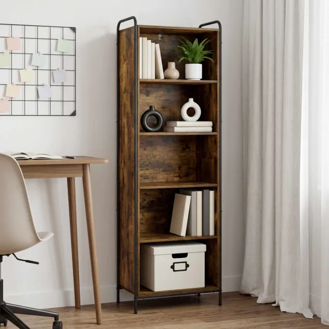 vidaXL Boekenkast 55,5 x 33 x 174 cm Bewerkt hout Gerookt eiken, foto 2