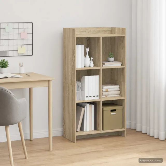 vidaXL Boekenkast Sonoma Eiken 59 x 30 x 111 cm Bewerkt hout Bruin