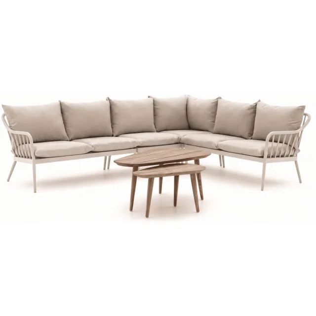 Manifesto Furniture Manifesto Celante/ROUGH-K hoek loungeset 6-delig 6-zits Taupe