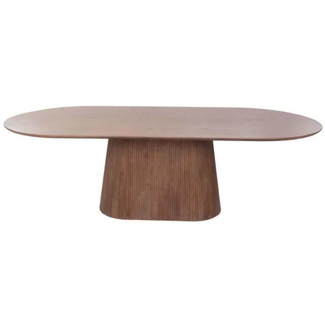 Giga Meubel Eettafel Salvador - Donkerbruin Hout - 240x110x76cm