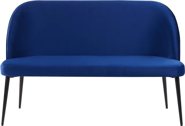 Beliani OSBY - Tweezitsbank - Marineblauw - Fluweel