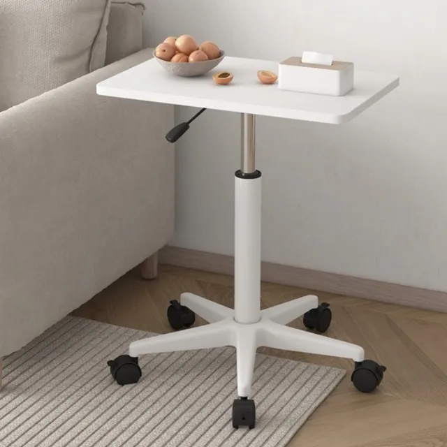 Ceruzo bijzettafel –Laptoptafel- Hoogte Verstelbaar - Gasveer - Wit