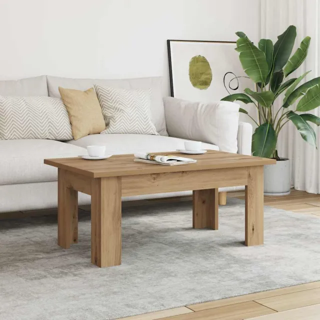 vidaXL Salontafel 100x60x42 cm bewerkt hout artisanaal eikenkleur, foto 2