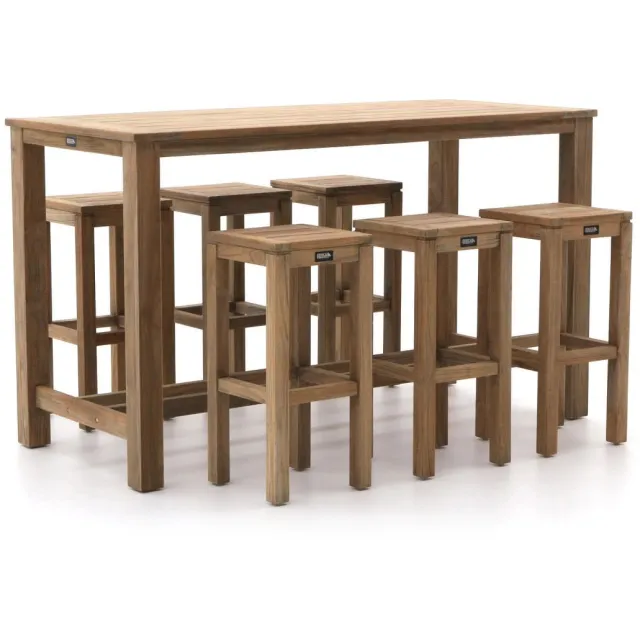 ROUGH Furniture ROUGH-X 180cm barset 7-delig Bruin