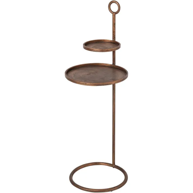 J-Line Bijzettafel - ijzer - brons