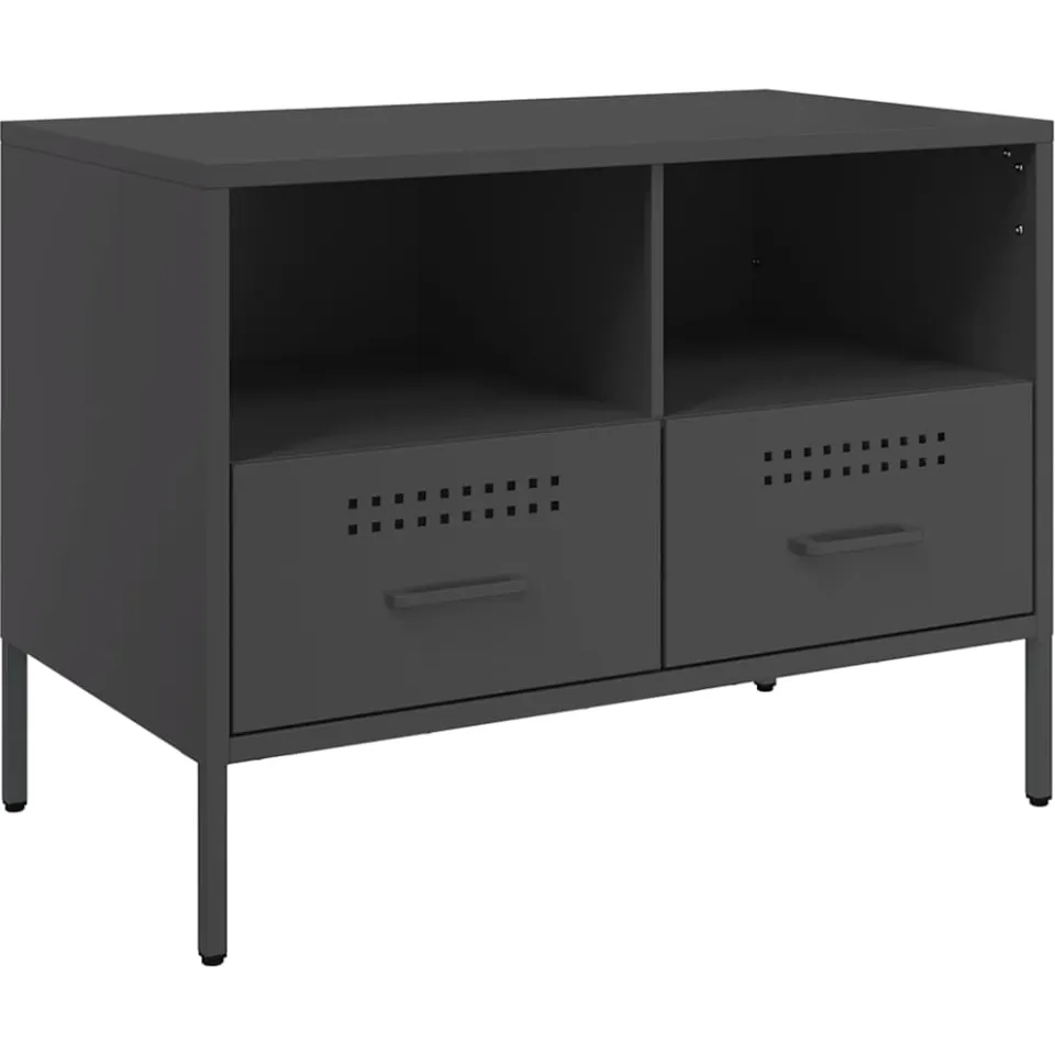 vidaXL Tv-meubelen 2 st 68x39x50,5 cm staal zwart, foto 4