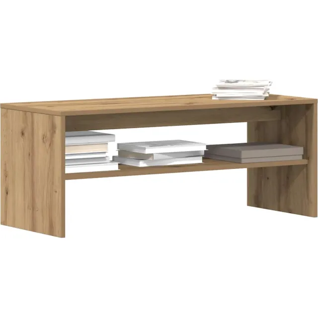 vidaXL Tv-meubel 100x40x40 cm bewerkt hout artisanaal eikenkleurig Bruin