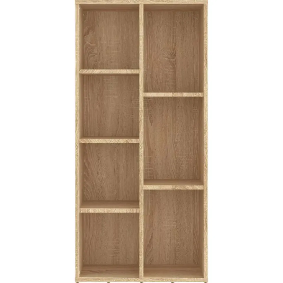 vidaXL Boekenkast 50x25x106 cm bewerkt hout sonoma eikenkleurig Bruin