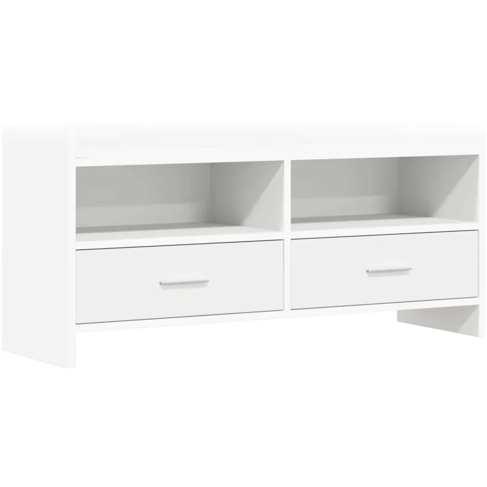 vidaXL TV-kast 100 x 33 x 47 cm Wit Bewerkt hout, foto 3