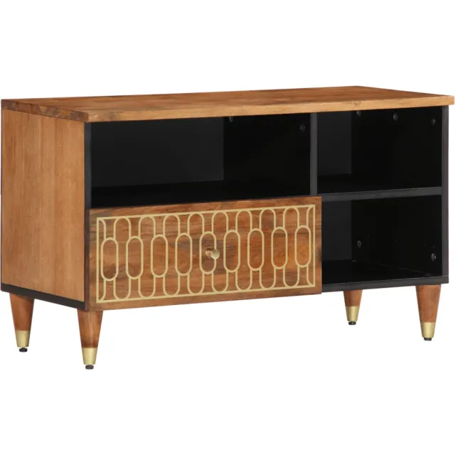 vidaXL Tv-meubel 80x33x46 cm massief mangohout bruin