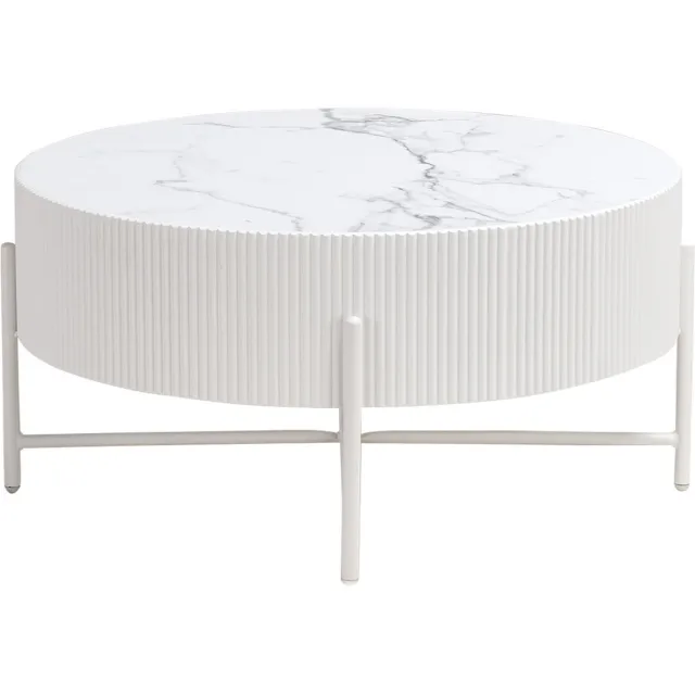 G***-M Salontafel Milo Wit Ø80cm - Giga Meubel