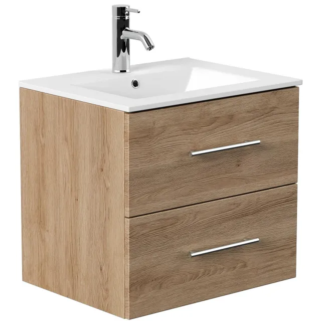 Wastafelkast Odin Eiken 60 cm Bruin