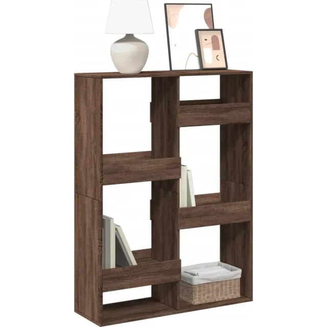 vidaXL Boekenkast 100x33x135 cm bewerkt hout bruin eikenkleurig, foto 2