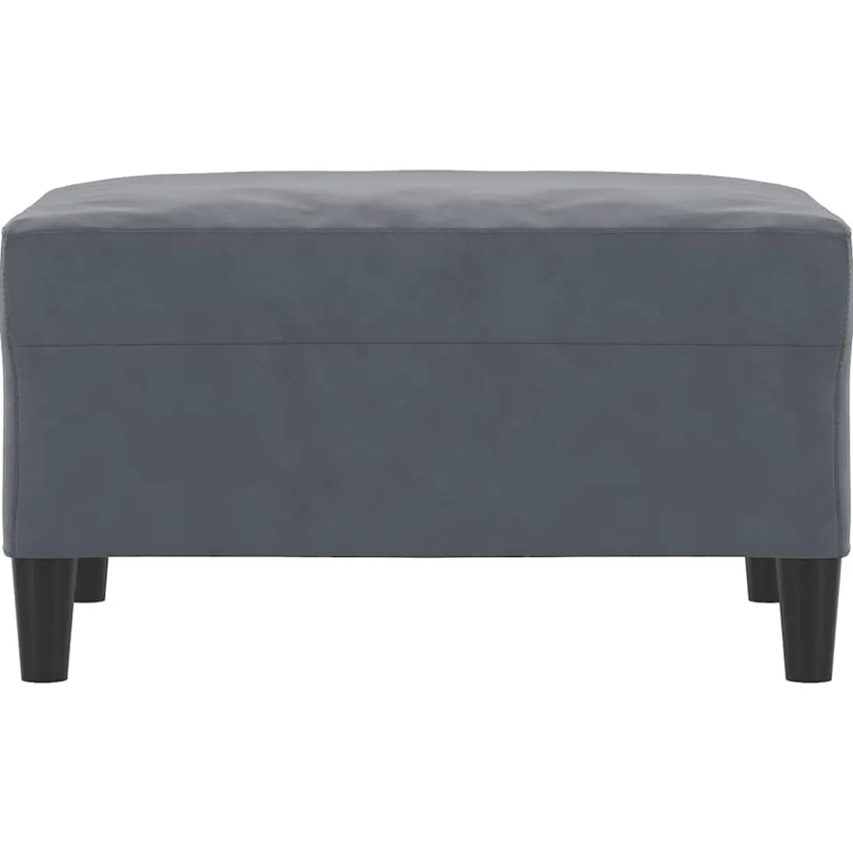 vidaXL Voetenbank 70x55x41 cm fluweel donkergrijs