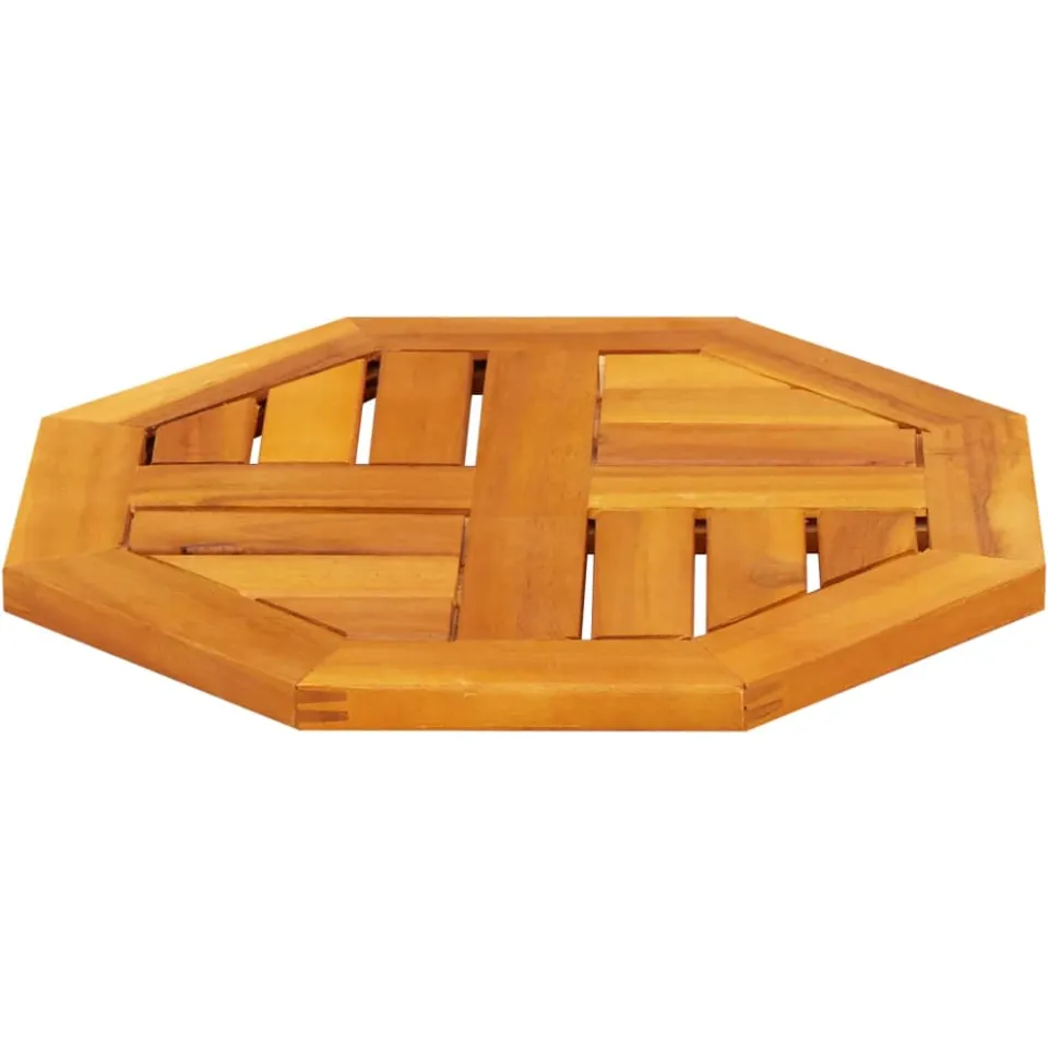 vidaXL Tafelblad achthoekig 40x40x2 cm massief acaciahout Bruin