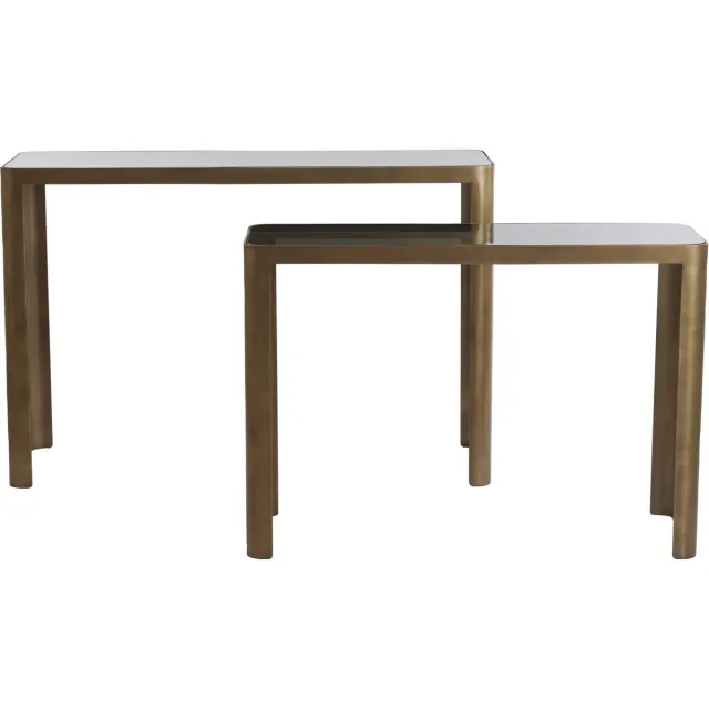 Light & Living Side OXE - 120x35x80cm - Brons - Set van 2