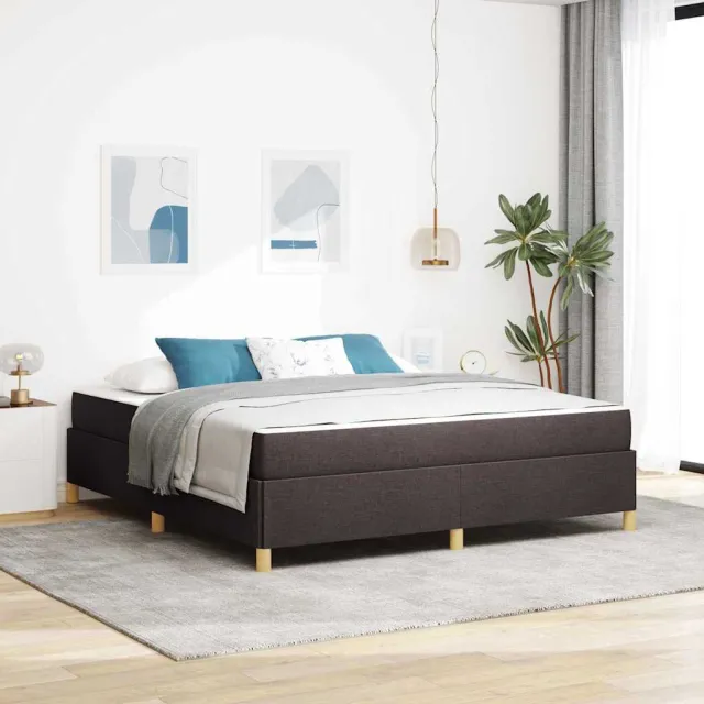 vidaXL Bedframe Donkerbruin 180 x 200 cm Stof