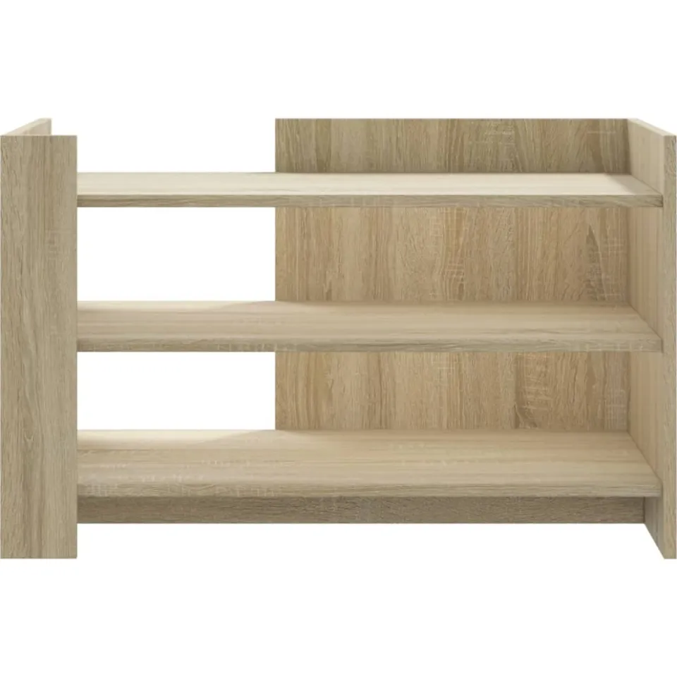 vidaXL Salontafel 80x50x50 cm bewerkt hout sonoma eikenkleurig Bruin