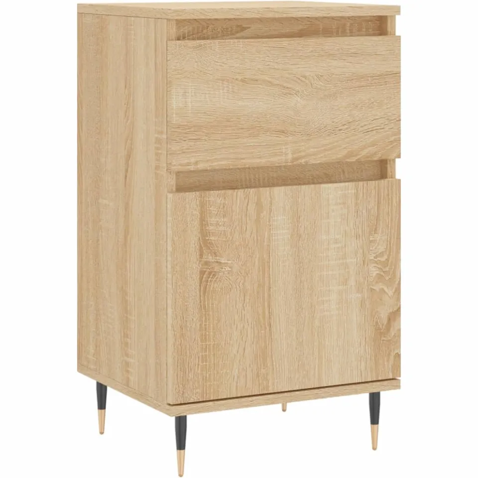 vidaXL Dressoir 40x35x70 cm bewerkt hout sonoma eikenkleurig, foto 3
