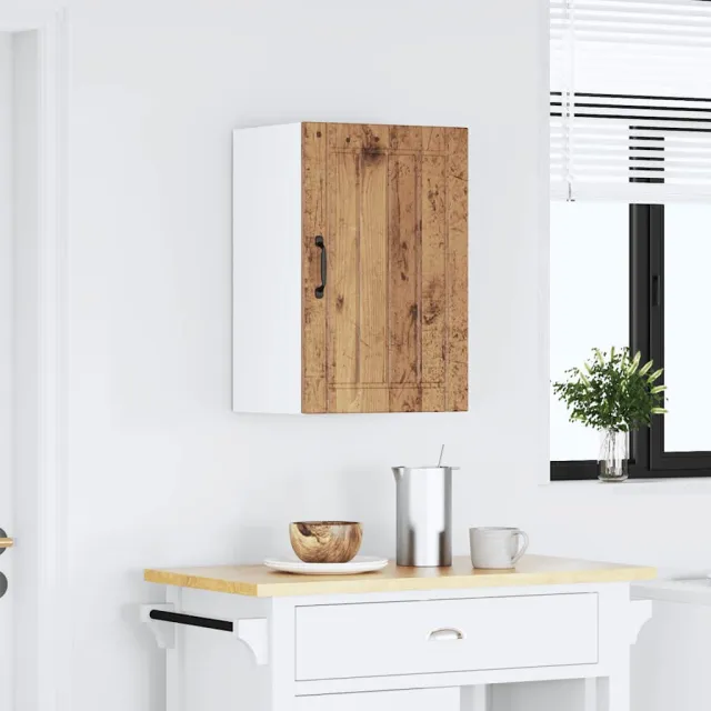 vidaXL Keukenbovenkast Lucca bewerkt hout oud houtkleurig bruin