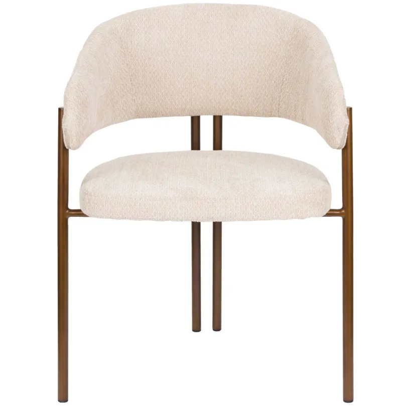 Dutchbone eetkamerstoel Naida beige