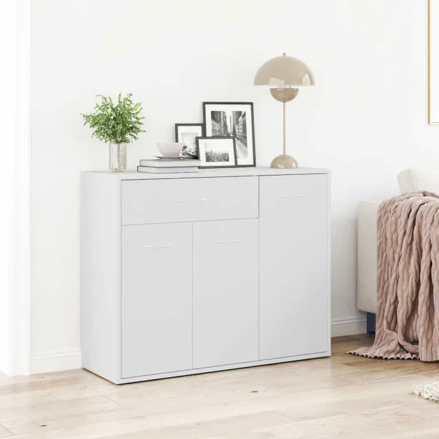 vidaXL Dressoir 88x30x70 cm bewerkt hout wit
