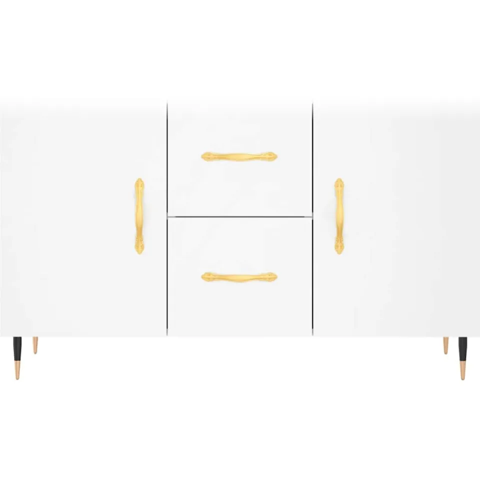 vidaXL Dressoir 100x36x60 cm bewerkt hout wit, foto 4