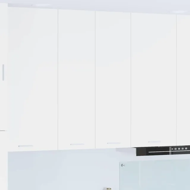 vidaXL Hangende kast met 2 deuren Wit 60 x 31 x 100 cm Bewerkt hout