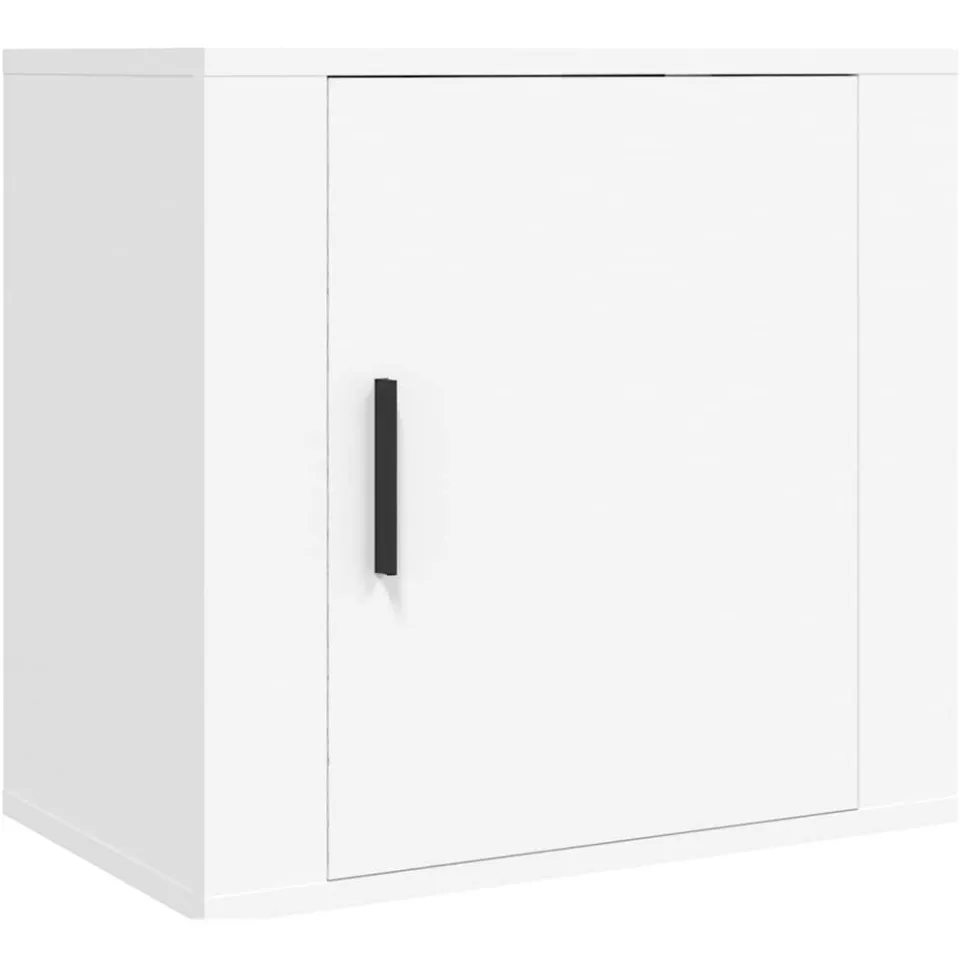 vidaXL Nachtkastjes 2 st wandgemonteerd 50x30x47 cm wit, foto 4