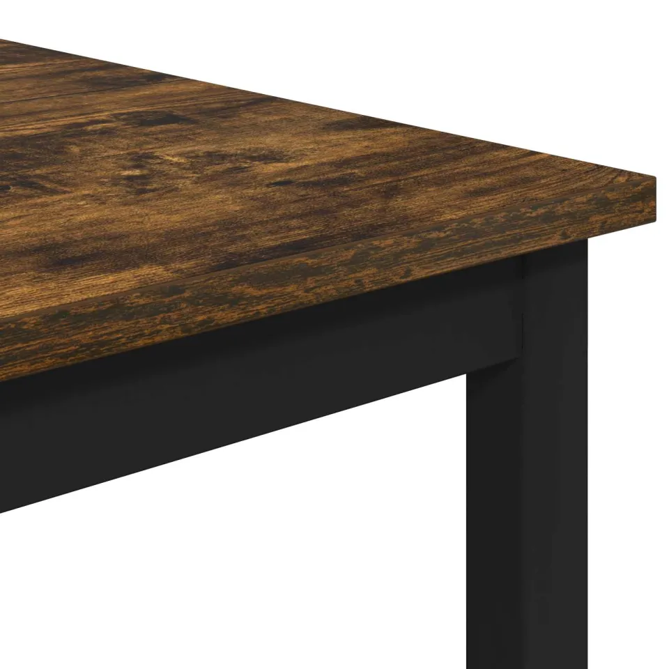 vidaXL Barkruk Gerookt eiken 40 x 32 x 64 cm Bewerkt hout, foto 4