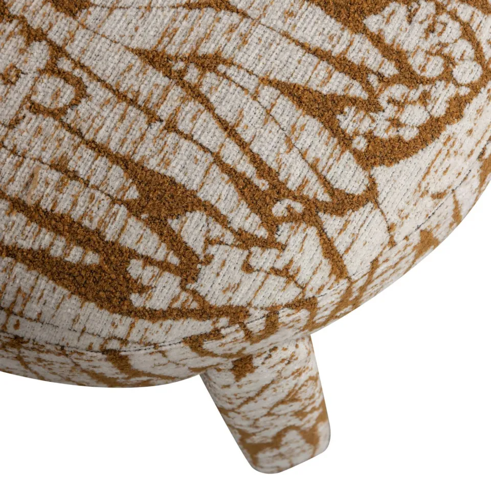 WOOOD Upke Fauteuil Met Dessin - Polyester - Naturel/Bruin - 76x75x69, foto 6