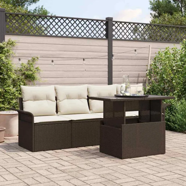 vidaXL Tuin Sofa Set 5 st Bruin [Synthetisch]: Poly Rattan, foto 2