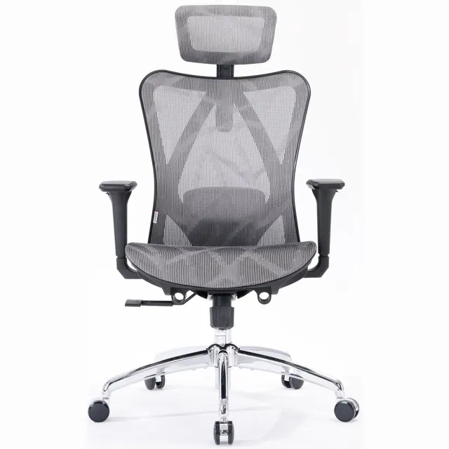 Sihoo M57 Ergonomische Bureaustoel met 3D-Armleuningen&Verstelbare Lendensteun-Premium Mesh Design voor Kantoor/Thuiswerken - 150kg Draagvermogen-8cm Hoogteverstelling-3 Standen Kantelmechanisme (110°/116°/126°)-SGS/BIFMA Gecertificeerd——Donkergrijs M57 donkergrijs