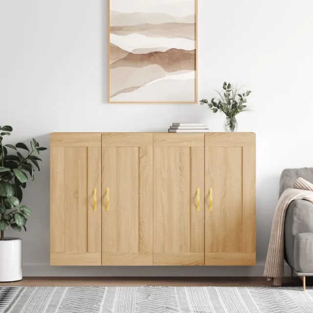 vidaXL Hangkasten 2 st bewerkt hout sonoma eikenkleurig, foto 2