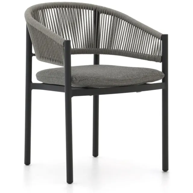 Bellagio tuinmeubelen Bellagio Panaro/Sora 160cm dining tuinset 5-delig stapelbaar Grijs