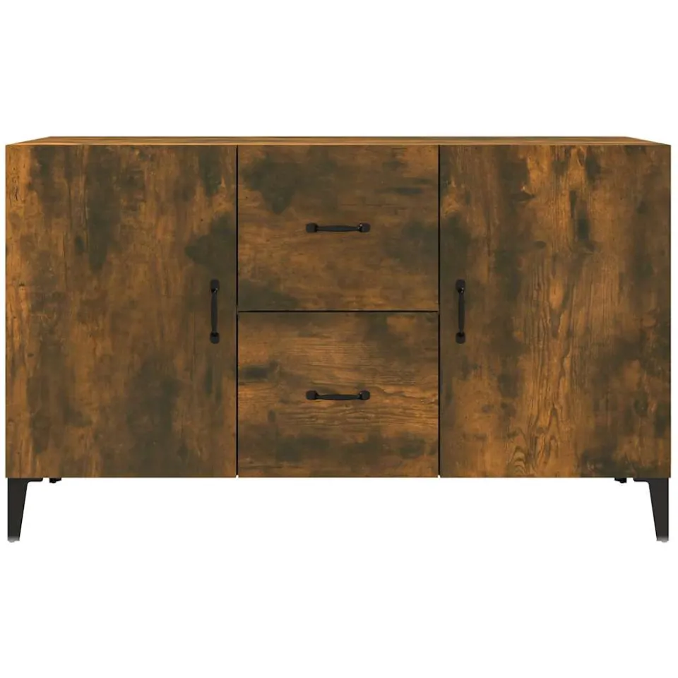 vidaXL Dressoir 100x36x60 cm bewerkt hout gerookt eikenkleurig, foto 4