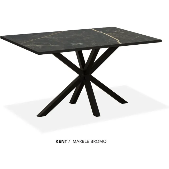Maxfurn Eettafel | Zeer krasvast | Kleur: Marble bromo| Afmeting 138x85cm Marbel bromo